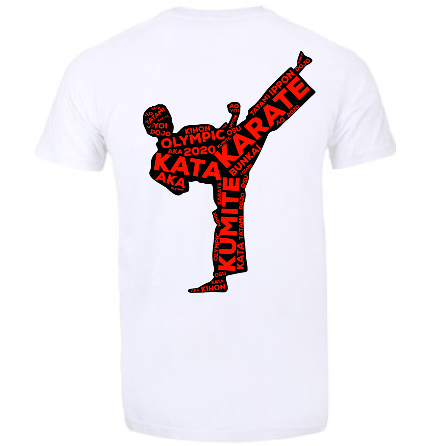 Karate Olympic 2024 T-shirt (White-Red)
