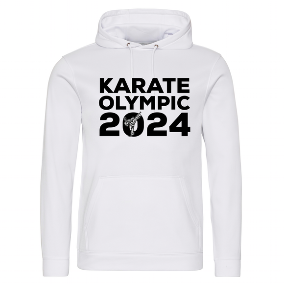 Karate Olympic 2024 Hoodie (White-Black)