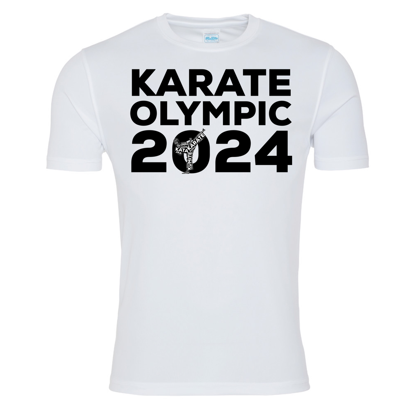 Karate Olympic 2024 T-shirt (White-Black)