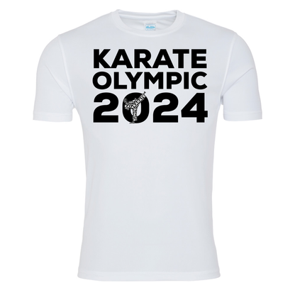 Karate Olympic 2024 T-shirt (White-Black)