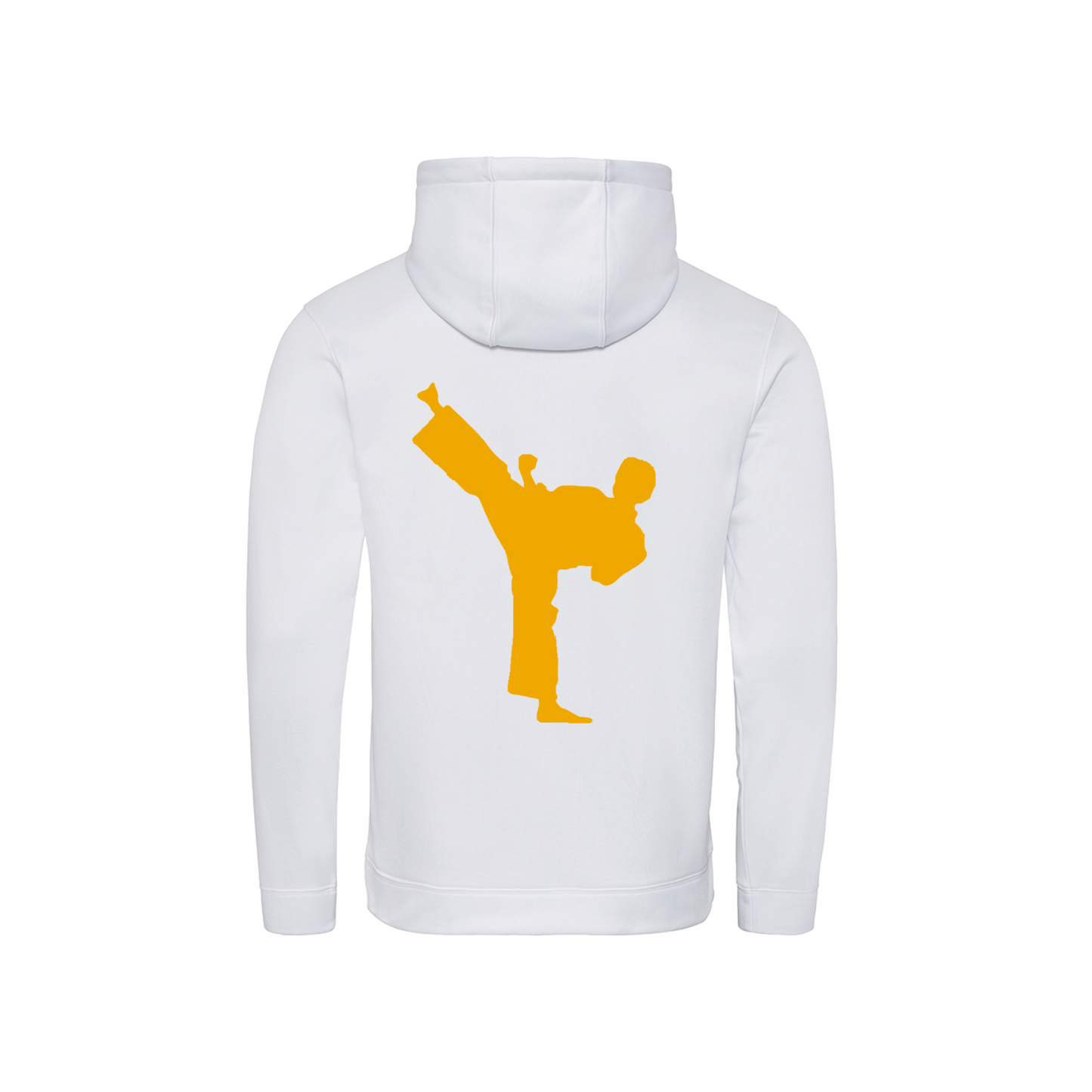 Obsessed white/gold karate hoodie