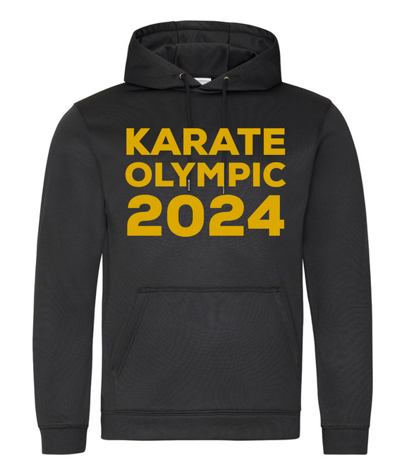 Karate Olympic 2024 Hoodie (Black-Gold)