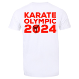 Karate Kick T-shirt (White-Black/Red)
