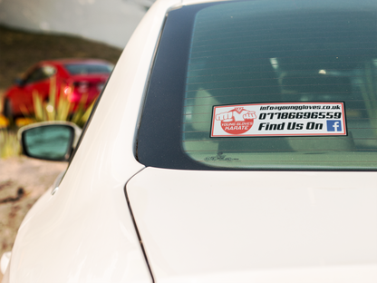 Young Gloves Window Car Sticker (Outside)