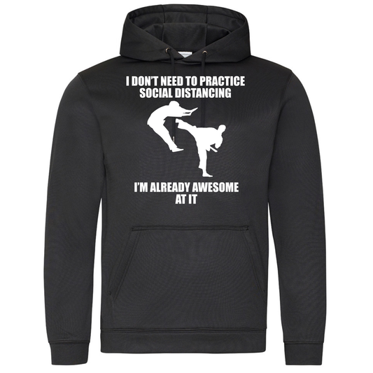 Social distancing Hoodie (Black)
