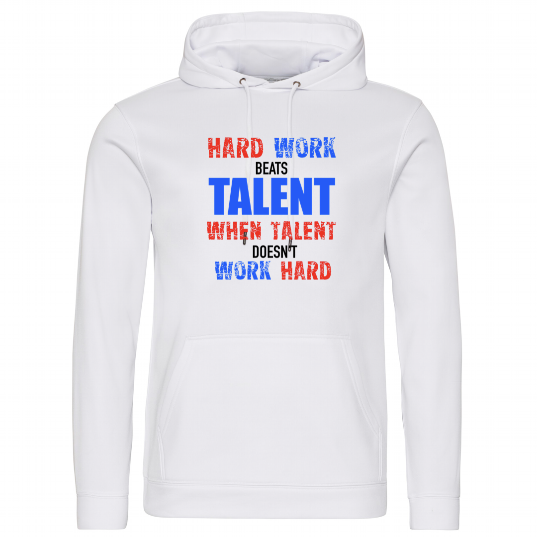 Hard work beats talent karate hoodie