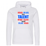 Hard work beats talent karate hoodie