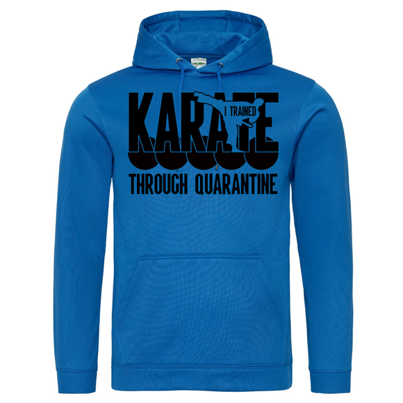 Karate through quarantine Senjokai Blue Hoodie